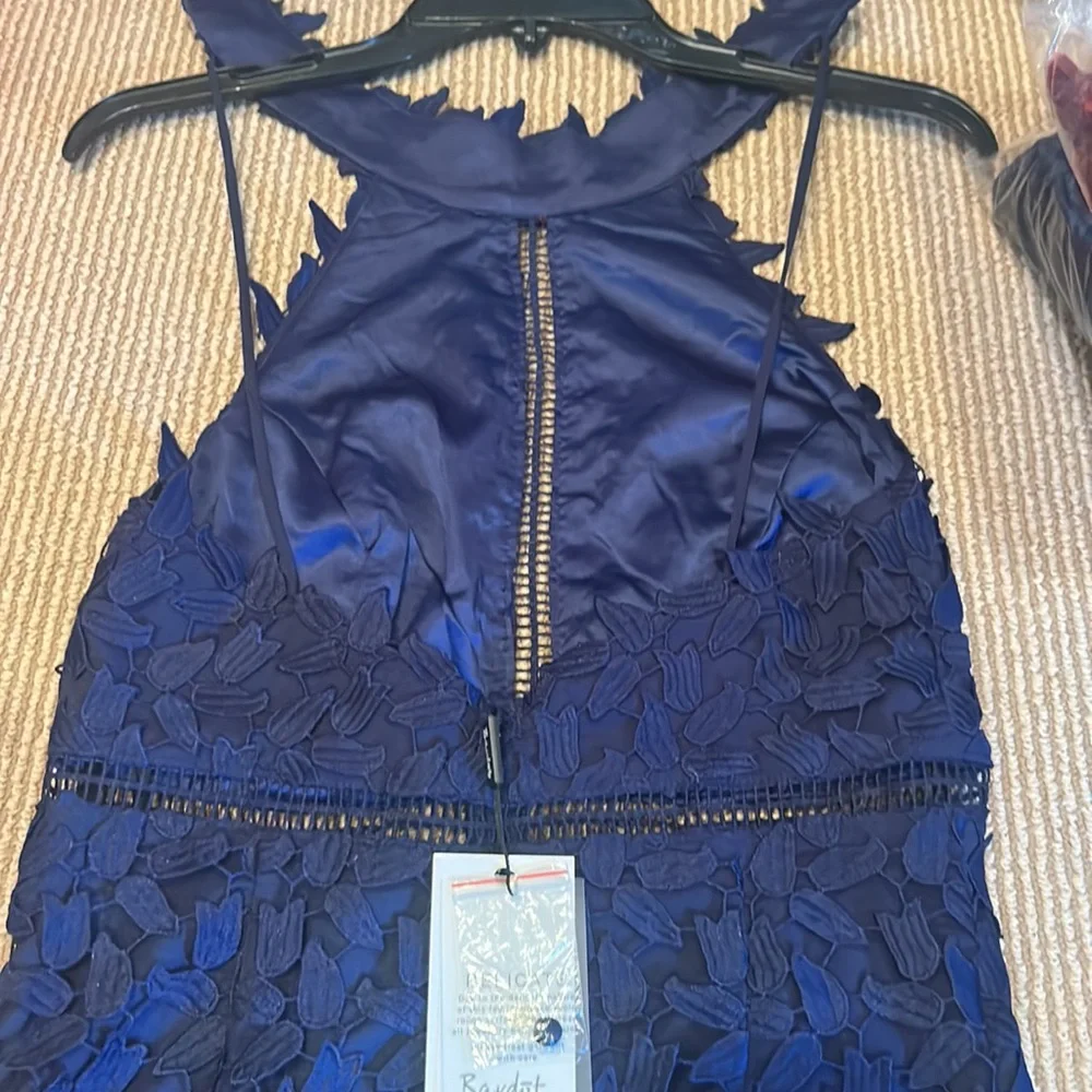 NWT BARDOT gemma dress in blue ink size 6/small - Picture 13 of 16